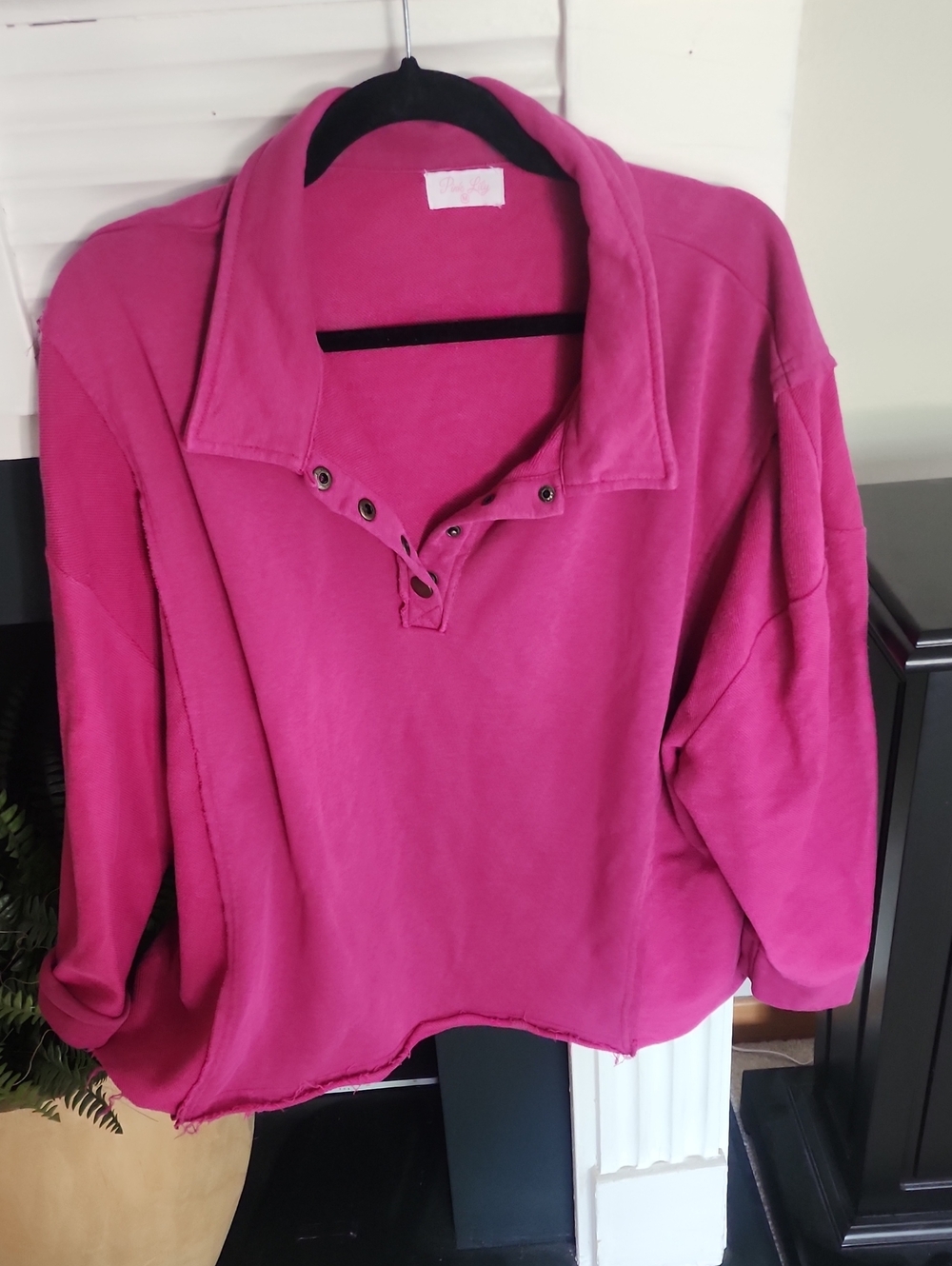 Pink Lily Hot Pink Crewneck Top